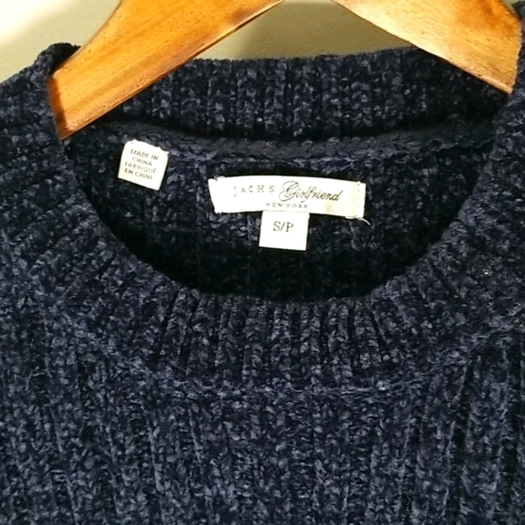 Jachs Girlfriend Blue Ribbed Sweater - Picture 2 of 5